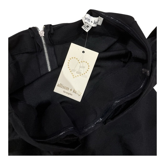 ALLISON & KELLY Elegant Black Dress with Bow - Picture 2 of 3